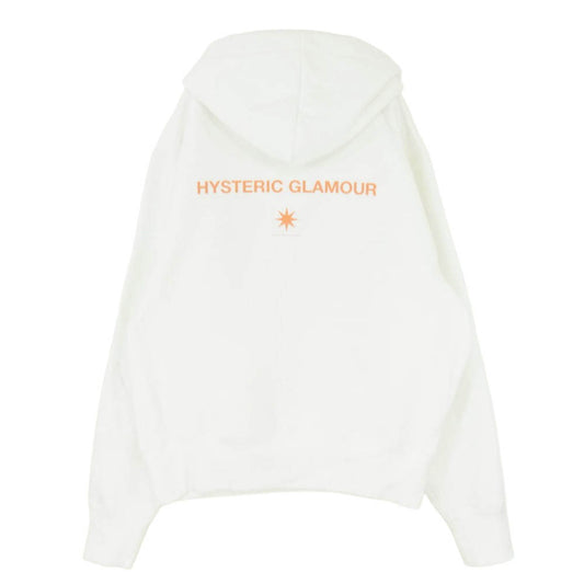 HYSTERIC GLAMOUR ヒステリックグラマー GDC ジーディーシー 25AW 02253ZI71 x GDC Rebel Girl Hoodie レベル ガール フーディー プルオーバー パーカー ホワイト系 XL【中古】