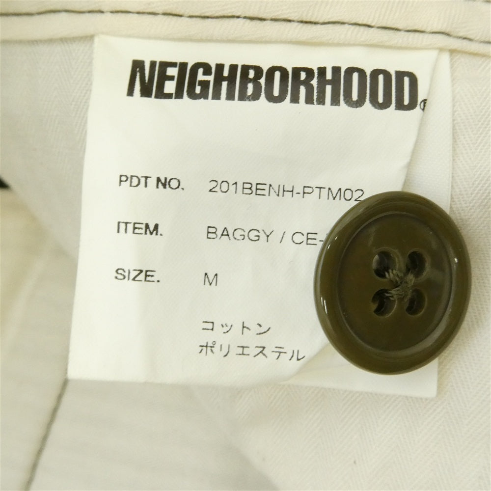 NEIGHBORHOOD ネイバーフッド 20SS 201BENH-PTM02 BAGGY / CE-PT バギー パンツ オリーブ グリーン系 M【中古】