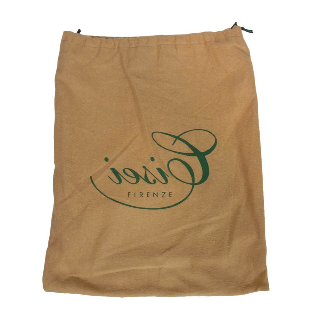 シセイ デニム × レザー クラッチ バッグ インディゴブルー系【美品】【中古】