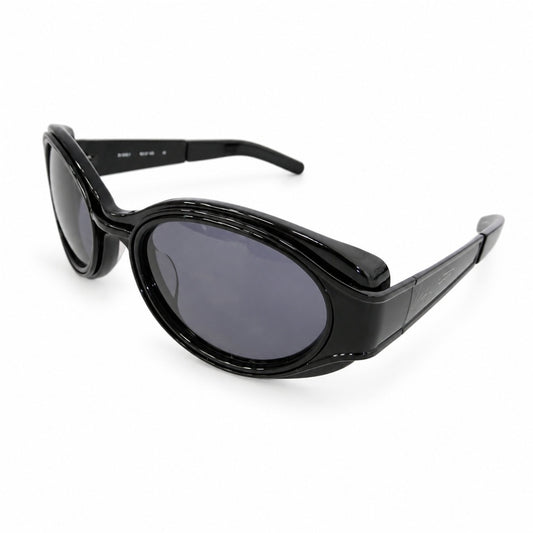 Yohji Yamamoto ヨウジヤマモト 20-9002-1 オーバル サングラス 56□21-123 ブラック系 56□21 123【中古】