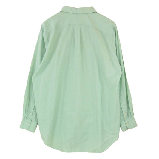 マーティーアンドサンズ MT3103-0601B ELIZABETH REGULAR COLLAR SHIRTS シルク混 エリザベス レギュラー カラー シャツ グリーン系 3【中古】
