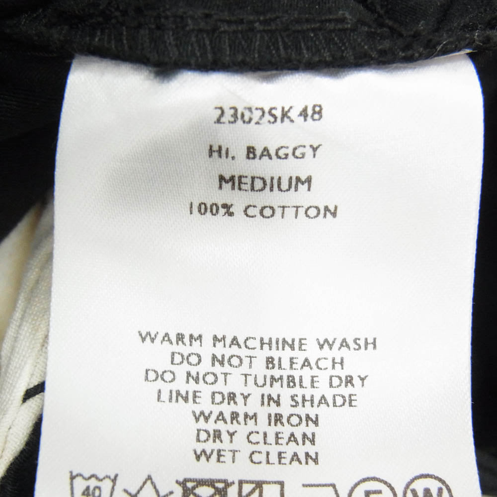 SHINYAKOZUKA シンヤコヅカ 23AW 2302SK48 Hi BAGGY バギー パンツ ブラック系 M【中古】