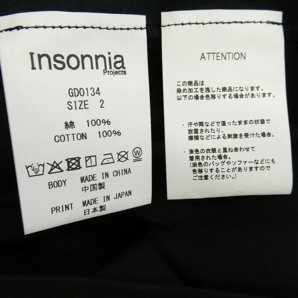 GDC ジーディーシー GD0134 x Jamiroquai ジャミロクワイ x INSONNIA PROJECTS インソニア プロジェクツ プリント 半袖 Tシャツ ブラック系 2【極上美品】【中古】