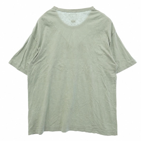 VISVIM ビズビム 21AW 0121205010024 JUMBO TEE S/S OWN MAN 天竺 手刷り シゴキ染め 半袖 Tシャツ グリーン系 4【中古】