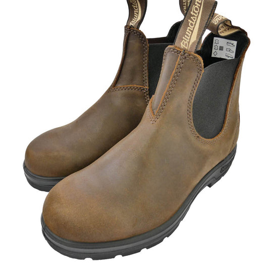 ブランドストーン 1609 ELASTIC SIDED Leather Chelsea Lug Boots スエード レザー サイドゴア チェルシー ショート ブーツ ブラウン系 UK3【極上美品】【中古】
