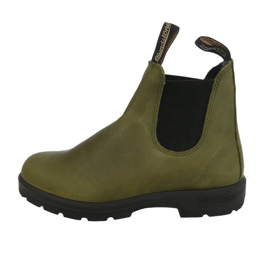 ブランドストーン 2052 ELASTIC SIDED Leather Chelsea Lug Boots スエード レザー サイドゴア チェルシー ショート ブーツ モスグリーン系 ブラック系 UK6【美品】【中古】
