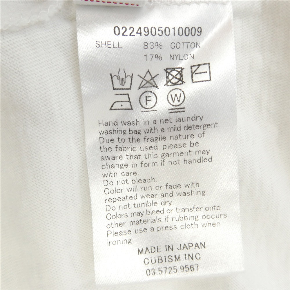 VISVIM ビズビム 2024 0224905010009 Indigo Camping Trailer JUMBO TEE S/S ICT プリント Tシャツ ホワイト系 4【中古】