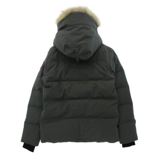 CANADA GOOSE カナダグース 3808MA サザビーリーグタグ WYNDHAM ウィンダム ファー フード ダウン ジャケット グレー系 M【中古】