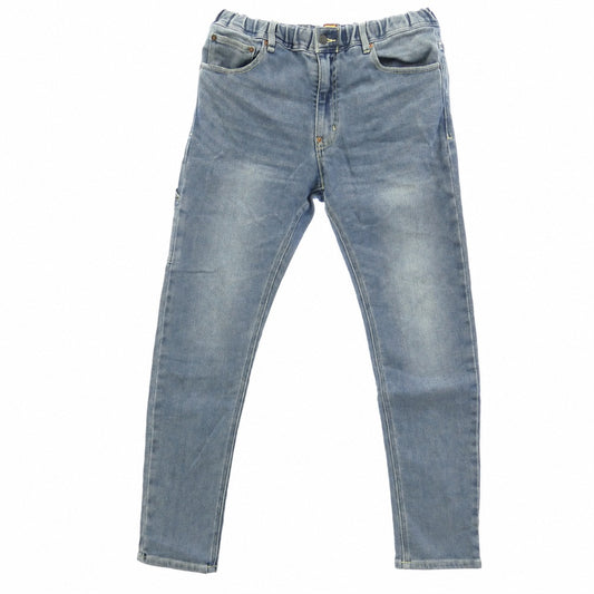 HUMAN MADE ヒューマンメイド Relax Denim pants ワッペン リラックス デニム イージーパンツ ブルー系 L【中古】
