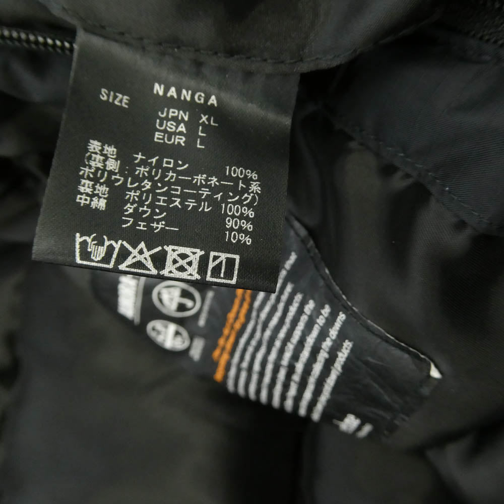 NANGA ナンガ JOURNAL STANDARD ジャーナルスタンダード 25FB-089 × JOURNAL STANDARD relume ジャーナルスタンダード AURORA TEX DOWN JACKET オーロラ テックス ダウンジャケット ブラック系 XL【中古】