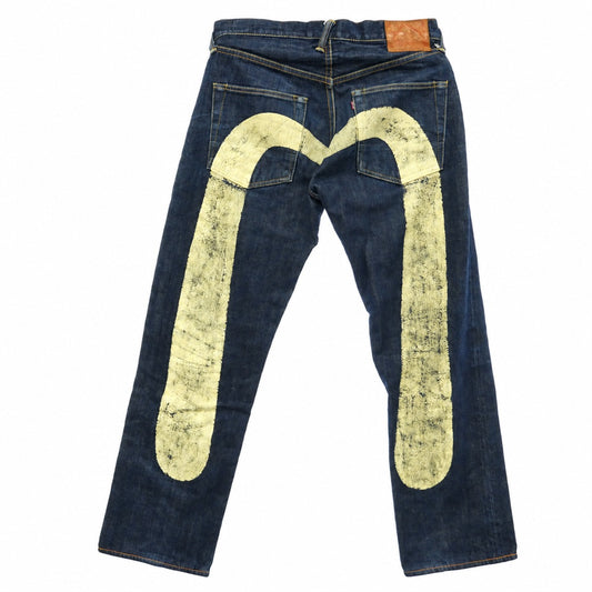 EVISU エヴィス Lot 2000 大黒 ビッグカモメ ジーンズ デニム パンツ 日本製 インディゴブルー系 W32 L35【中古】