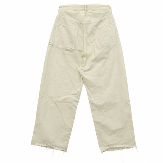 ANCELLM アンセルム 26SS ANC-#5-26SS-C #05 AGING type-C エイジング 加工 ワイド デニム パンツ ホワイト系 1【中古】