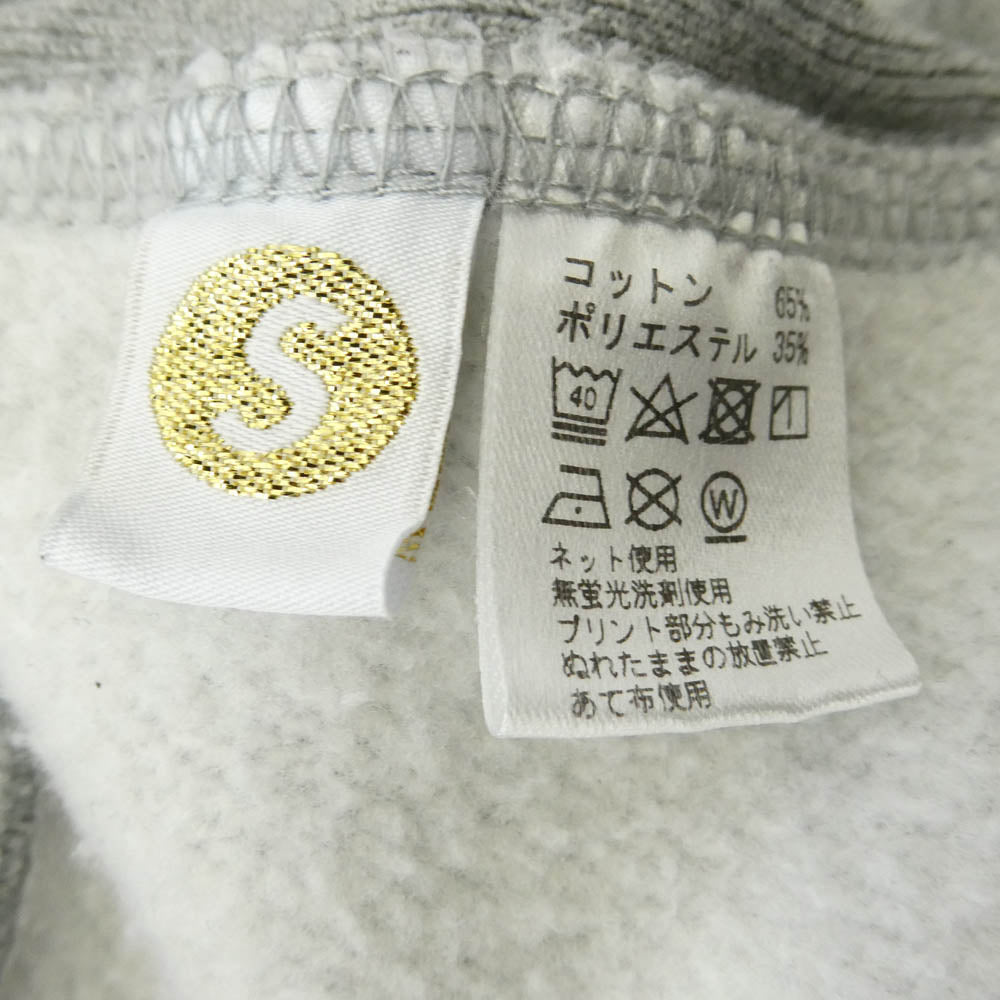 SAPEUR サプール MIA HOODIE カレッジ ロゴ プルオーバー スウット パーカー フーディ グレー系 L【中古】