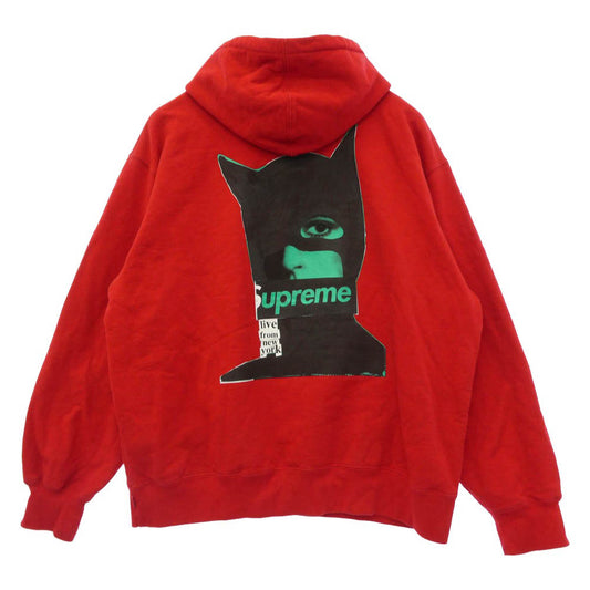 Supreme シュプリーム 23AW Catwoman Hooeded Sweatshirt キャットウーマン プルオーバー スウット パーカー フーディ XL レッド系 XL【中古】