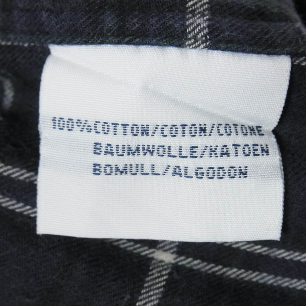 POLO RALPH LAUREN ポロ・ラルフローレン 90s BLAIRE チェック ボタンダウン 長袖 シャツ ネイビー系 L【中古】