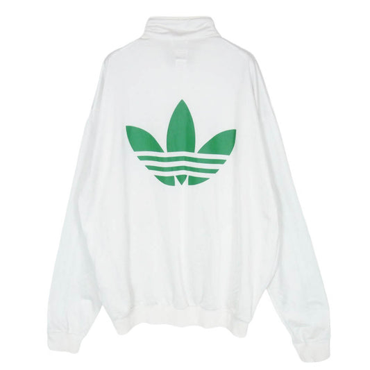 adidas アディダス 90s VINTAGE ヴィンテージ サイドライン スリーストライプ トラックジャケット ジャージ ホワイト系 XL【中古】