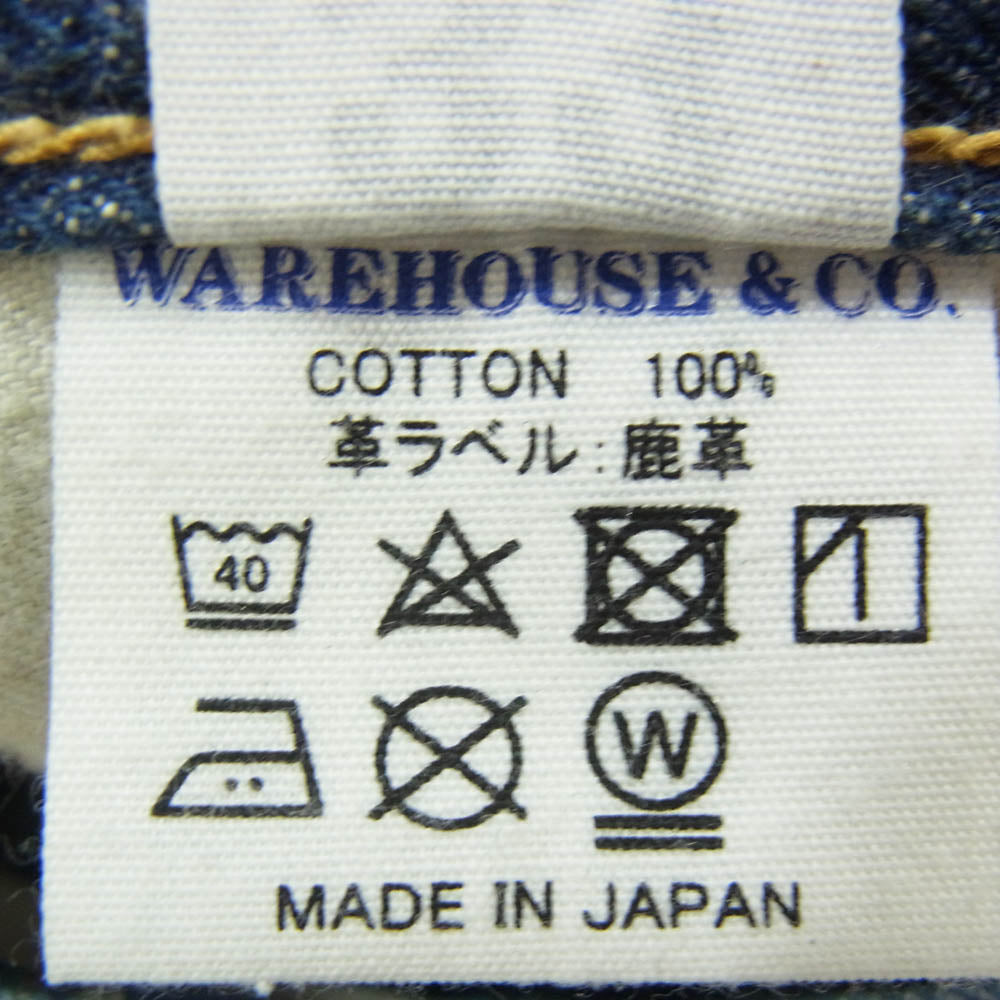 WAREHOUSE ウエアハウス Dead Stock Blue 1000xx セルビッチ ジーンズ デニムパンツ インディゴブルー系 33【中古】