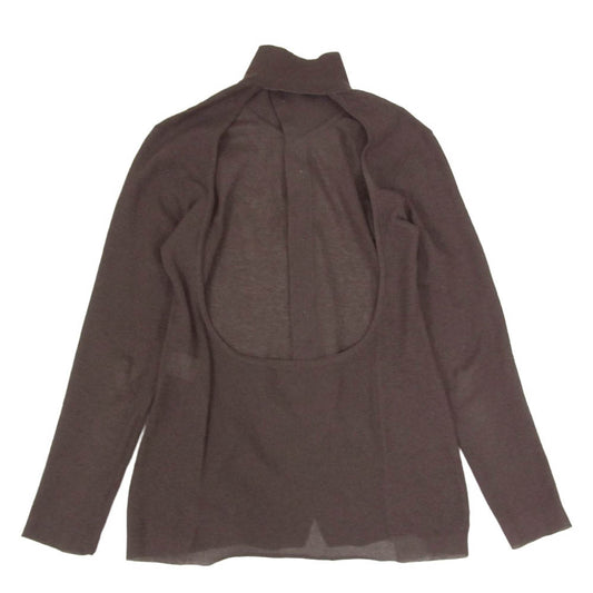 ISSEY MIYAKE イッセイミヤケ IM51-KJ753 KNIT SHIRT ニット シャツ カーディガン ブラウン系 2【美品】【中古】