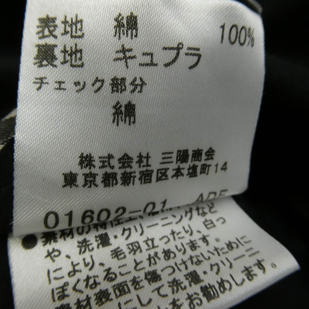 BURBERRY バーバリー FDC60-403-32 ノバチェック コットン ステンカラー コート ブラック系 不明【中古】