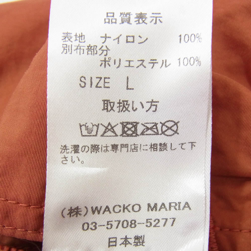 WACKO MARIA ワコマリア 25SS-WMP-PT21 NYLON BOARD SHORTS TYPE-2 ナイロン ボード ショーツ オレンジ系 L【中古】