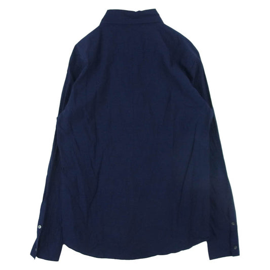 ATTACHMENT アタッチメント AS71-221 Co/Li シャンブレー ローン レギュラー カラー シャツ 長袖 ダークネイビー系 2【中古】