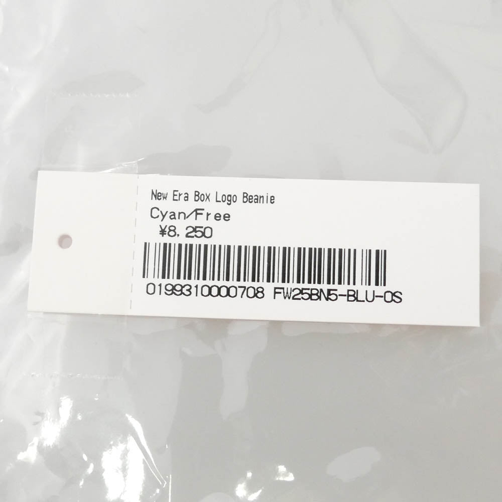 Supreme シュプリーム NEW ERA ニューエラ 25AW New Era Box Logo Beanie ニューエラ ボックスロゴ ビーニー ニット帽 ブルー系 ONE SIZE【極上美品】【中古】