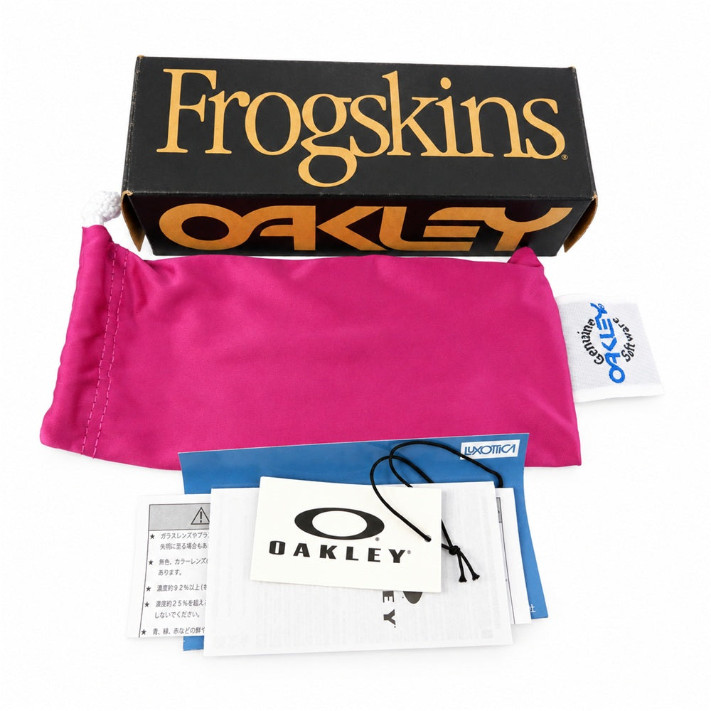 OAKLEY オークリー OO9245 Frogskins フロッグスキン アジアフィット サングラス ブラック系 54□17 138【中古】