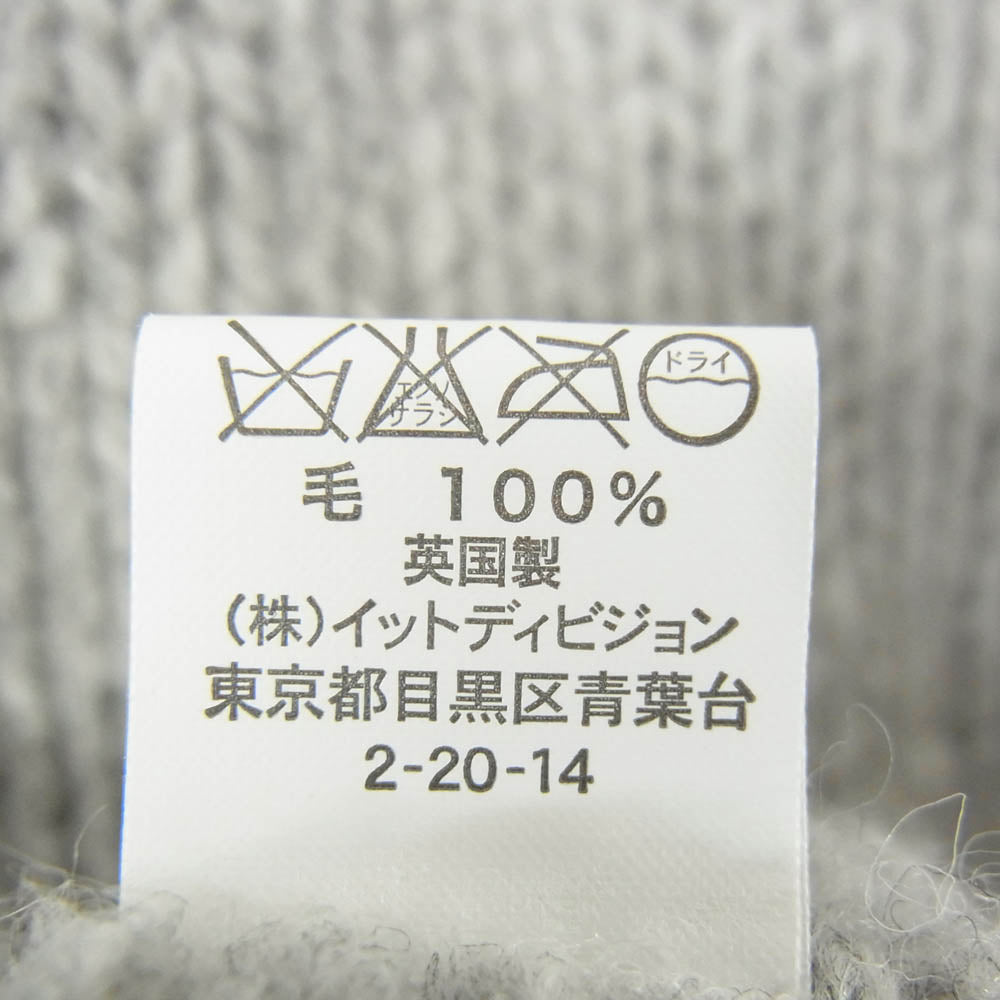 INVERALLAN インバーアラン 英国製 ウール タートルネック ニット セーター グレー系 38【中古】
