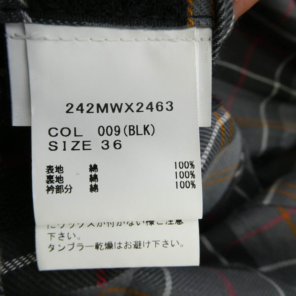 Barbour バブアー 242MWX2463 24AW 242MWX2463 Transport Wax Jacket トランスポート ワックス ジャケット ブラック系 36【美品】【中古】