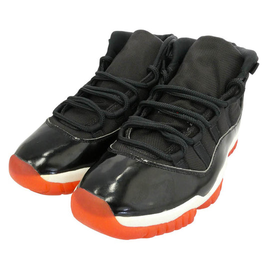NIKE ナイキ 130245-062 【観賞用】 95年製 Air Jordan 11 AJ11 OG Playoffs 1995 エアジョーダン プレーオフ スニーカー ブラック レッド ハイカット スニーカー ブラック系 27.5cm【中古】