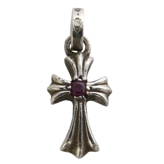 CHROME HEARTS クロムハーツ(原本有) CRS BBY FAT RUBY ベイビーファット 1ルビー ペンダントトップ シルバー系【中古】