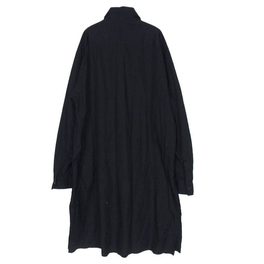 Yohji Yamamoto ヨウジヤマモト UH-B74-080 s’yte サイト 花柄 フラワー 刺繍 ロング 長袖 シャツ ブラック系 3【中古】