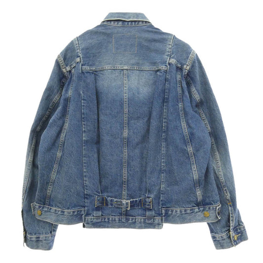 Sacai サカイ Levi's リーバイス 25SS 25-03708M x Levi's Denim Jacket ドッキング デニム トラッカー ジャケット インディゴブルー系 M【中古】