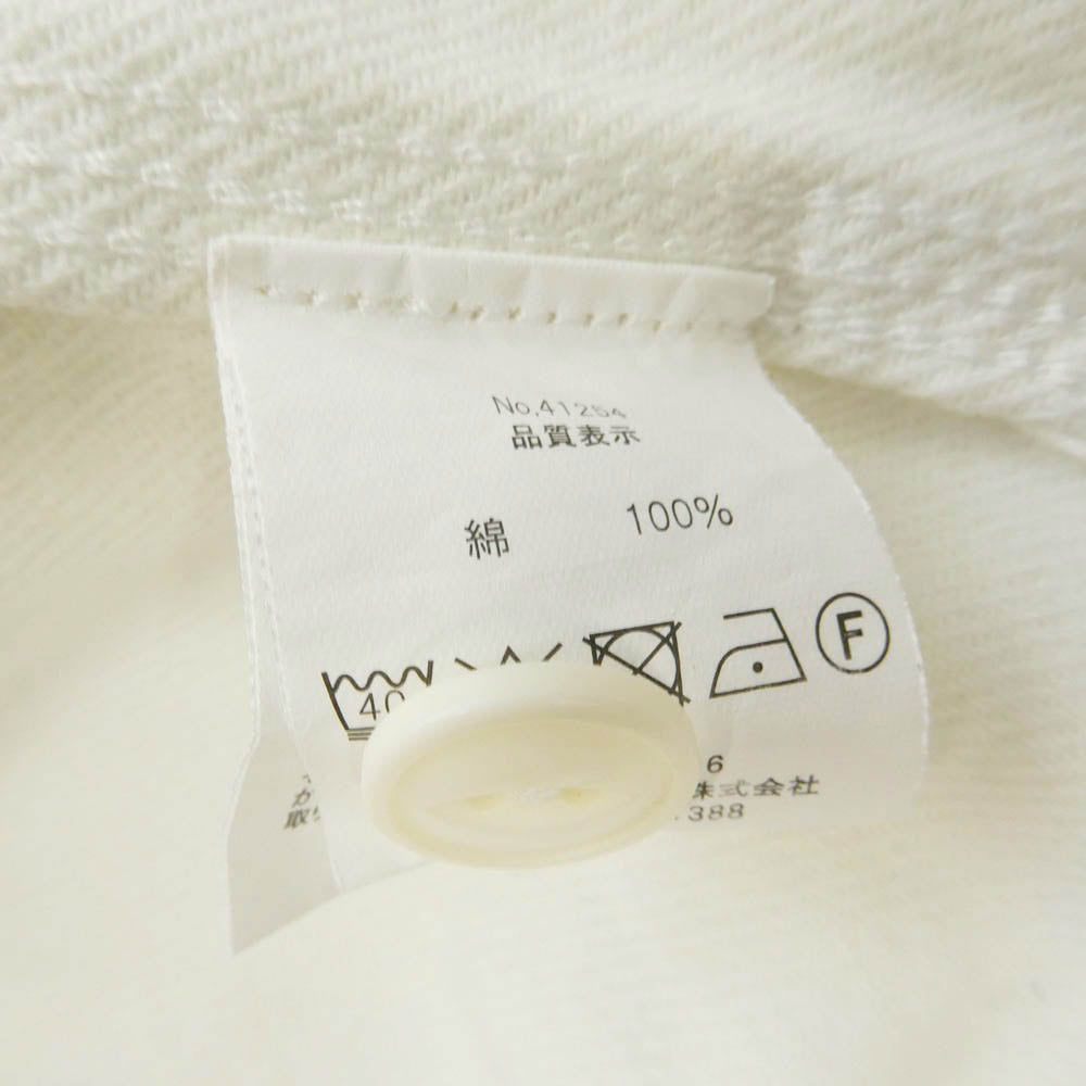 HOUSTON ヒューストン 41254 SOLID VIYELLA SHIRT ソリッド ビエラ ワークシャツ ホワイト系 M【中古】