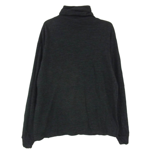 COMOLI コモリ 20AW S03-05006 ウール 天竺 長袖 ロングスリーブ タートルネック 薄手 ニット チャコール系 1【中古】