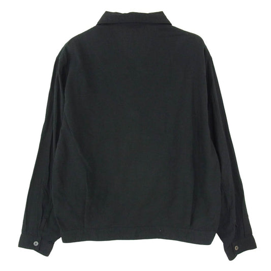 COMOLI コモリ 18SS P01-01015 ベタシャン ブルゾン シャツジャケット ブラック系 1【中古】