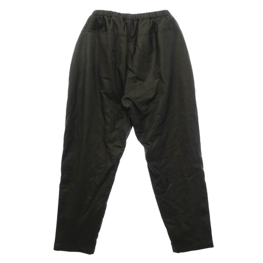 COMOLI コモリ 21AW U03-03019 JOHN別注 ディアスキン レザードローストリングパンツ ブラック系 1【極上美品】【中古】