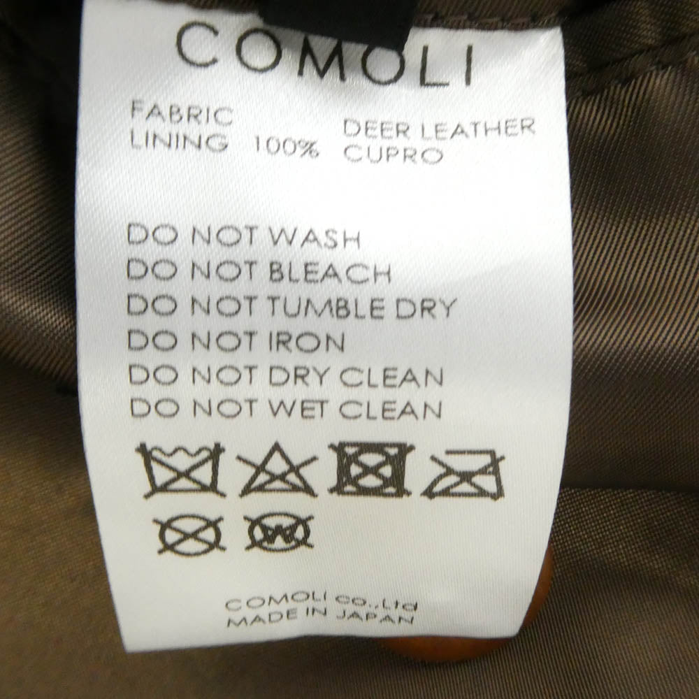 COMOLI コモリ 21AW U03-04003 シープスエードレザージャケット ブラウン系 1【中古】