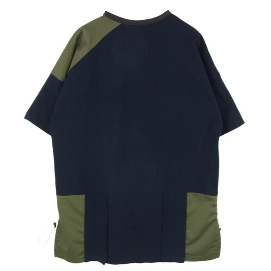 TURN OVER ターン オーバー カット 半袖 Tシャツ カットソー ネイビー系 カーキ系 38【中古】