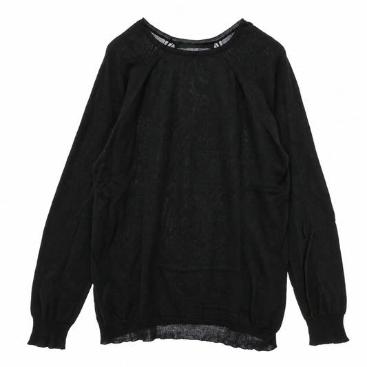 TENDERLOIN テンダーロイン SILK COTTON KNIT シルク コットン ニット ネイビー系 XL【中古】