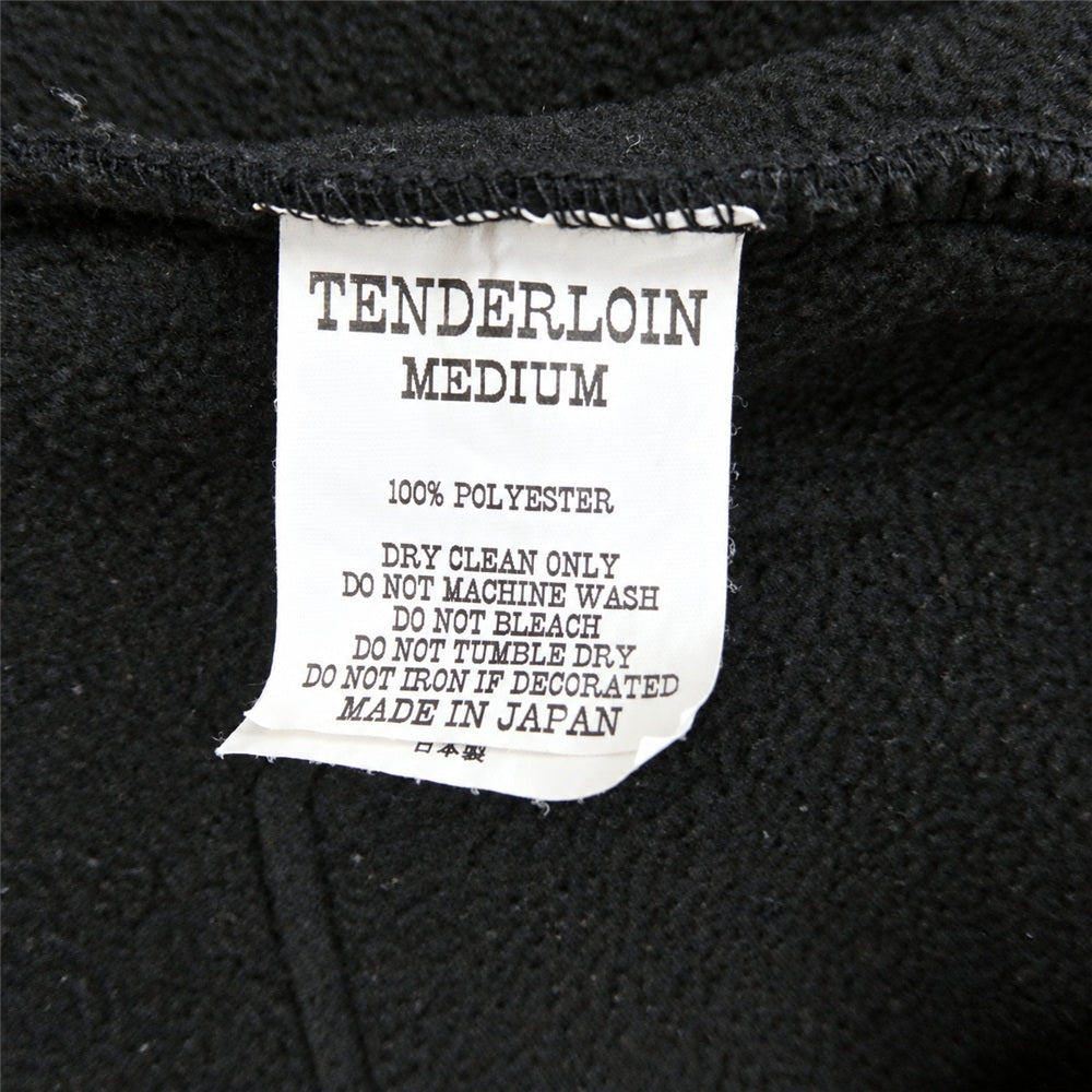 TENDERLOIN テンダーロイン 20aw FLEECE JKT ショールカラー スナップボタン フリース ジャケット ブラック系 M【中古】