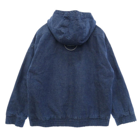 TENDERLOIN テンダーロイン REVERSIBLE HOODED JKT DENIM リバーシブル フーデッド ダック地 ジャケット インディゴブルー系 L【中古】