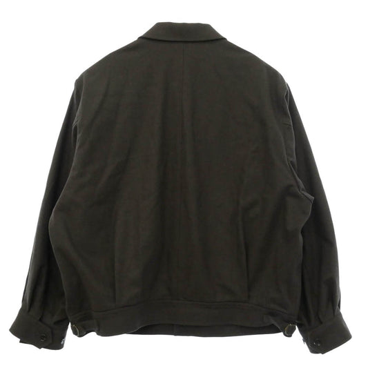 スティーブン アラン 8125-186-0605 LIGHT FLANO DARUMA DRZLR JACKET ライト フラノ ダルマ ジャケット ショート ブルゾン ダークブラウン系 L【中古】