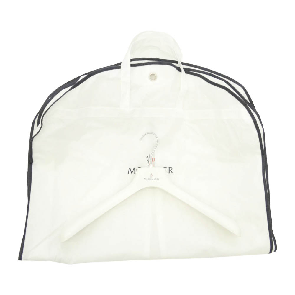 MONCLER モンクレール 19AW E20914138025 68352 CLUNY GIUBBOTTO DOWN JACKET クルーニー コヨーテファー ロゴパッチ ダブルジップ ナイロン ダウンジャケット アウター ネイビー系【中古】