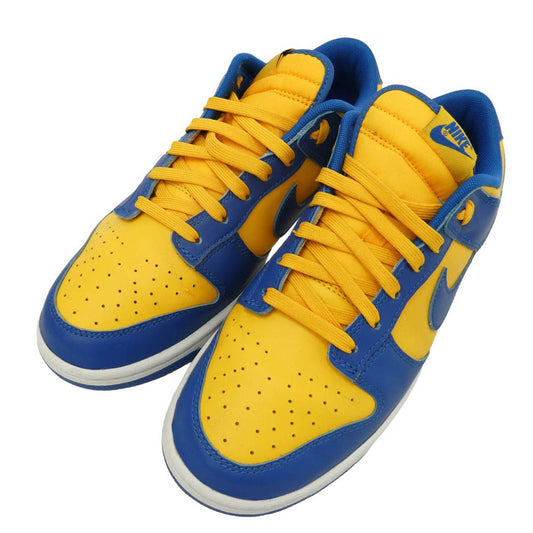 NIKE ナイキ 22AW DD1391-402 Dunk Low Blue Jay and University Gold ダンク ロー ブルージェイ アンド ユニバーシティゴールド スニーカー ブルー系 イエロー系 26.5cm【中古】