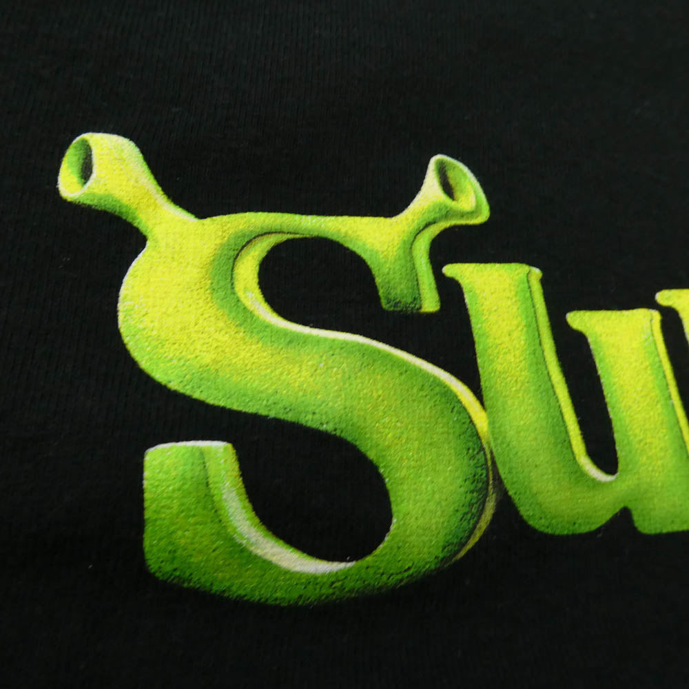 Supreme シュプリーム 21AW Shrek Tee シュレック ロゴ プリント Tシャツ 半袖 カットソー ブラック系 M【中古】