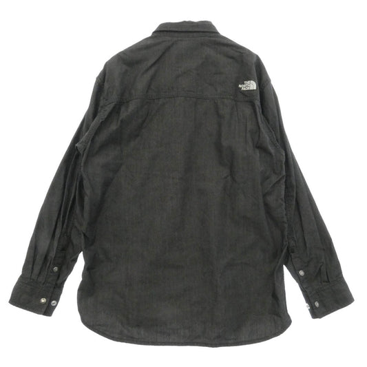 THE NORTH FACE ノースフェイス NR72130 L/S NYLON DENIM NUPTSE SHIRT ロング スリーブ ナイロン デニム ヌプシ 長袖 シャツ グレー系 M【中古】