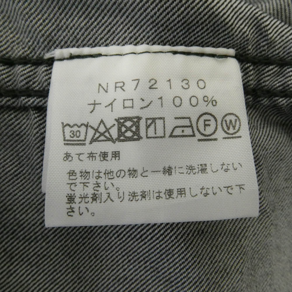 THE NORTH FACE ノースフェイス NR72130 L/S NYLON DENIM NUPTSE SHIRT ロング スリーブ ナイロン デニム ヌプシ 長袖 シャツ グレー系 M【中古】