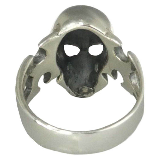 CRAZY PIG クレイジーピッグ CUTAWAY SKULL RING カットアウェイ オン スカル リング シルバー系 約18.5号【中古】