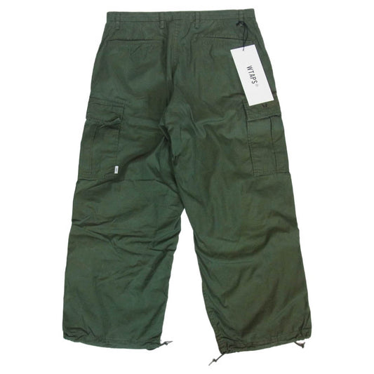 WTAPS ダブルタップス 23SS 231WVDT-PTM03 MILT0001 TROUSERS NYCO. OXFORD ミリタリー 6ポケット オックスフォード トラウザーズ カーゴパンツ OLIVEDRAB 4【中古】